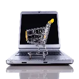 چاپ قاب موبایل و گوشی تصویر سبد خرید چرخدار فروشگاه روی لپ تاپ png رایگان