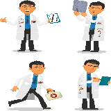 چاپ قاب موبایل و گوشی عکس پزشک Doctor PNG با پس زمینه شفاف و بدون زمینه