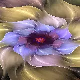 چاپ قاب موبایل و گوشی پس زمینه گوشی آیفون از گل فراکتال Flower با کیفیت بالا