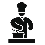 چاپ قاب موبایل و گوشی عکس پی ان جی png و دور بری شده آشپز مخصوص لوگو 