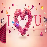 چاپ قاب موبایل و گوشی پروفایل Love و I Love You فانتزی و جدید برای واتساپ و تلگرام