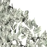 چاپ قاب موبایل و گوشی عکس زیبا و دیدنی پرواز پول های دلار با فرمت PNG بدون زمینه