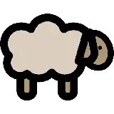 چاپ قاب موبایل و گوشی نقاشی ساده و آسان گوسفند کارتونی برای کودکان