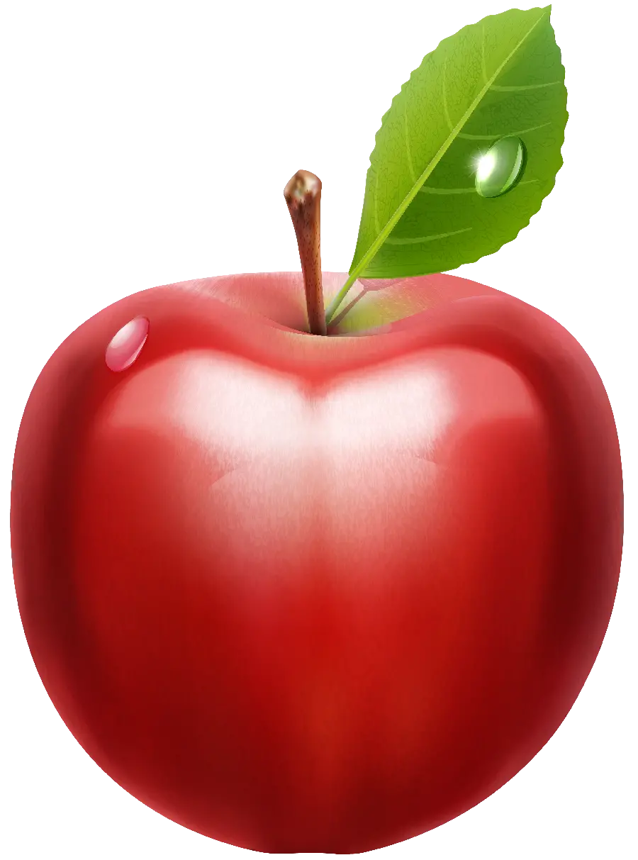 دانلود تصویر با کیفیت PNG تک سیب قرمز