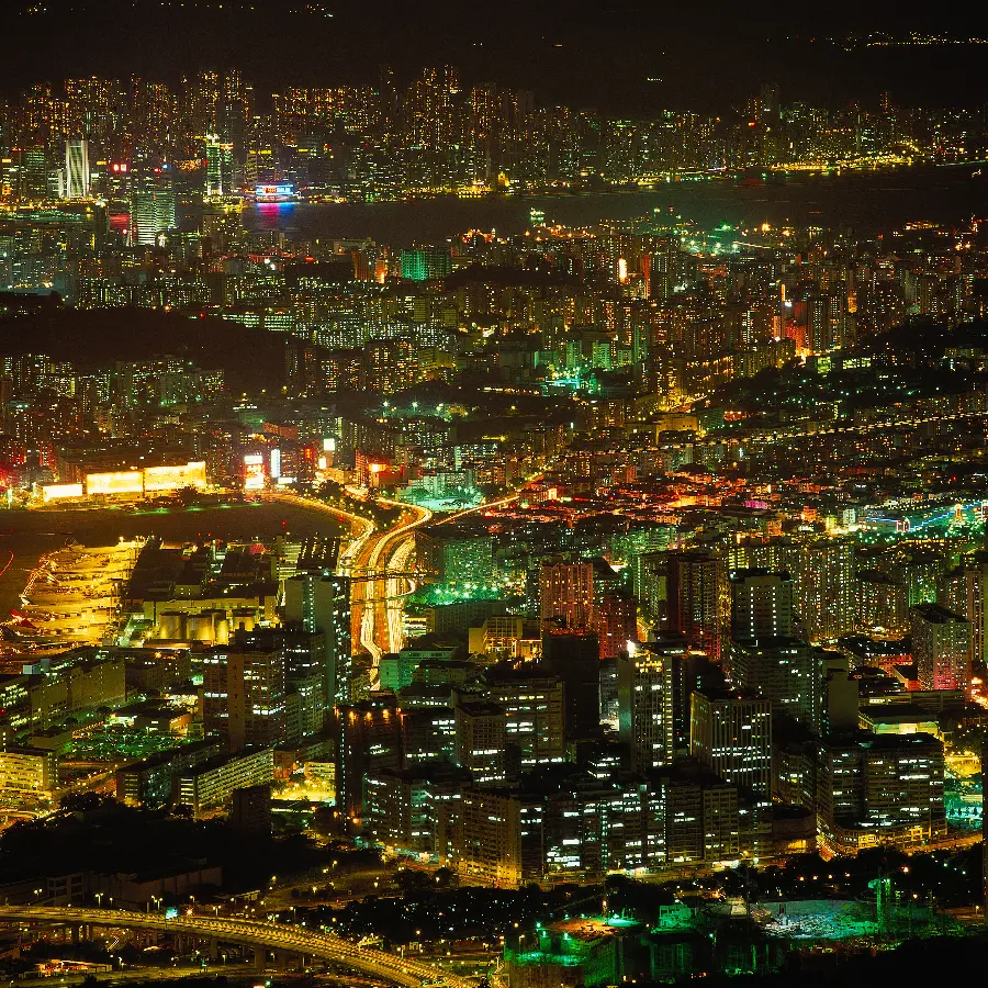 والپیپر شهری زیبا در شب و کشور چین