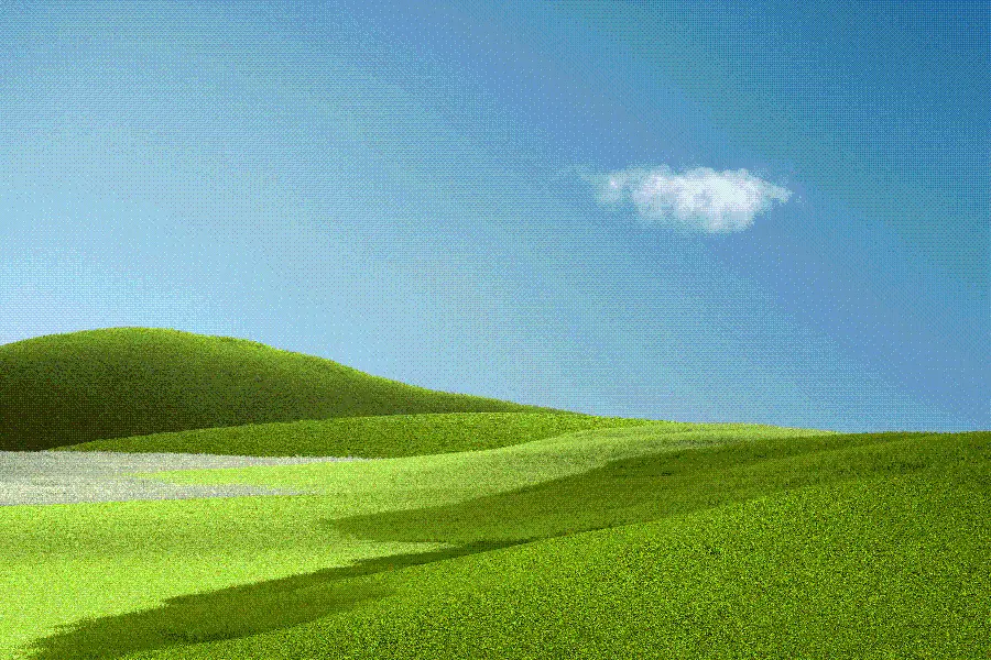 عکس واقعی از دسکتاپ ویندوز XP