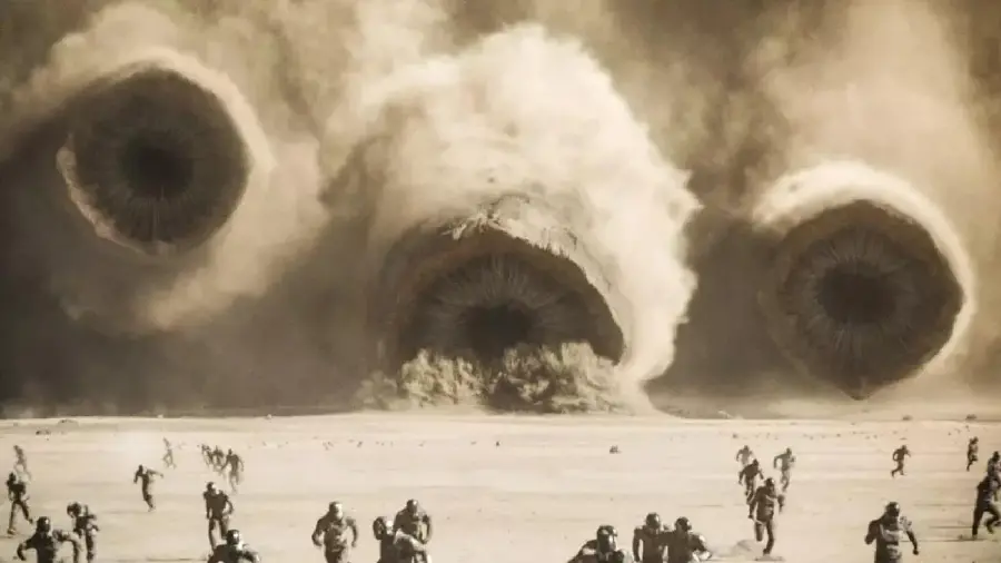عکس از سکانس مهیج فیلم تلماسه Dune قسمت 2 
