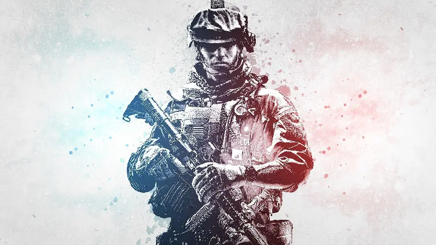 تصویر زمینه سرباز مسلح نیروهای ویژه نظامی