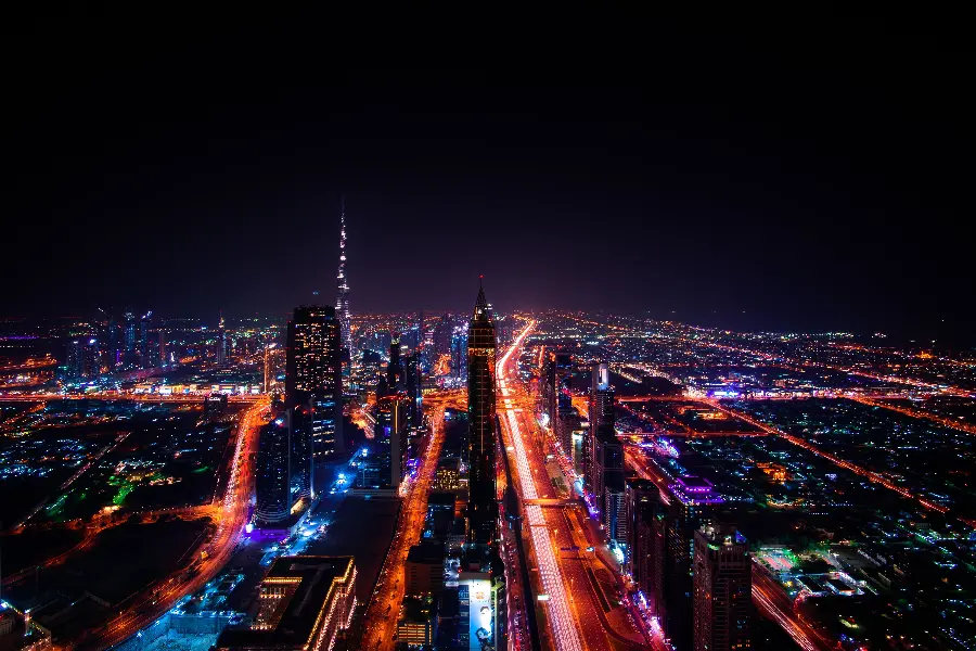 نمای شهر دبی با کیفیت بالای 6K