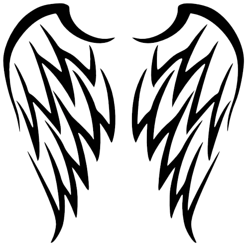 خال کوبی PNG بال‌های پرنده یا فرشته