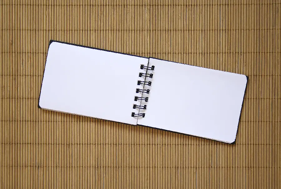 قالب نوشتن متن طرح دفترچه سفید