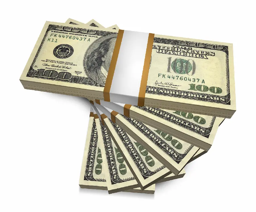 عکس استوک اسکناس دلار آمریکا با کیفیت بالا