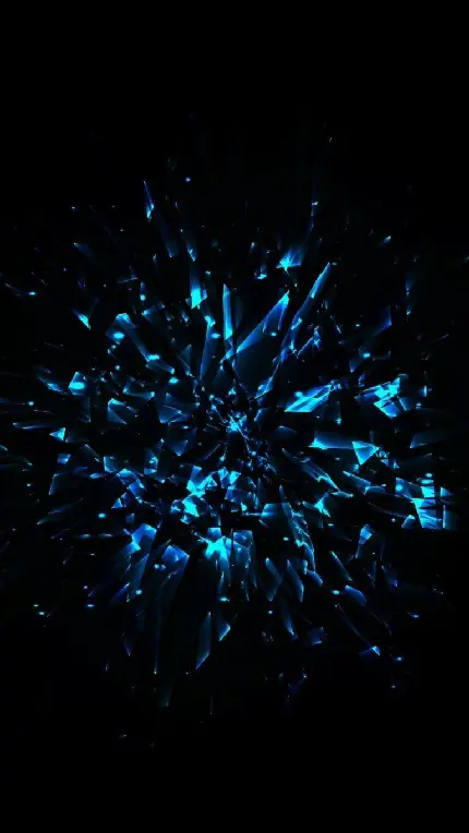 تصویر زمینه انفجار نورهای آبی