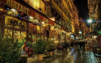 خیابان ایتالیا و مغازه‌ها تصویر زمینه