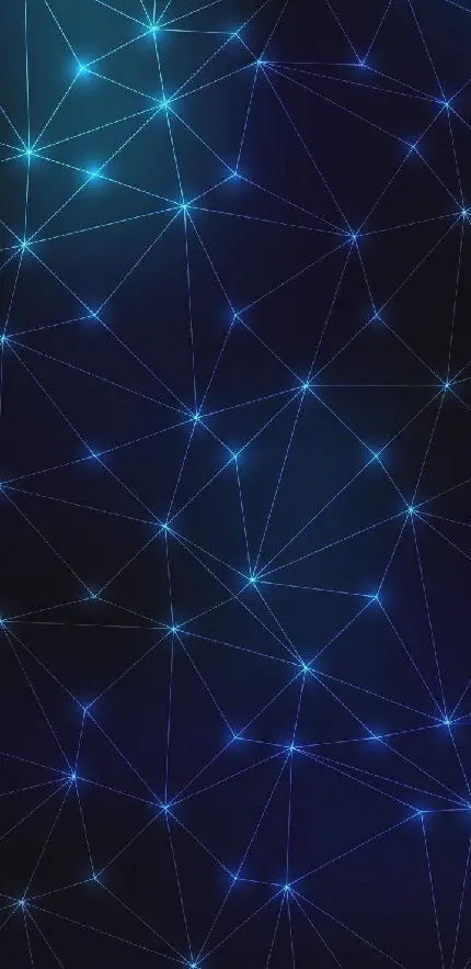 والپیپر شبکه نورانی مثلثی برای گوشی آیفون و سامسونگ