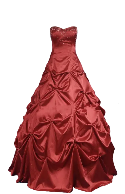 لباس مجلسی قرمز با دامنی زیبا به شکل گل