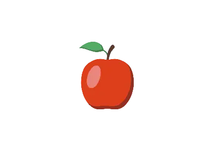 PNG نقاشی سیب قرمز
