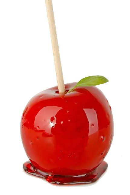 عکس آبنبات دسری سیب به رنگ قرمز