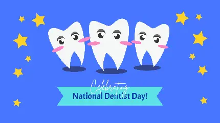 عکس نوشته انگلیسی برای تبریک روز جهانی دندانپزشک