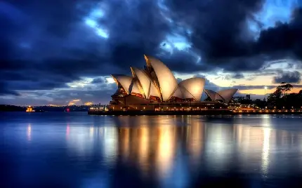 تصویر زمینه ساختمان اپرای سیدنی نماد استرالیا مدرن