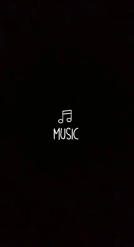 والپیپر مشکی برای استوری هایلایت شده از موسیقی music