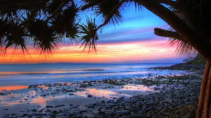 عکس ساحل و غروب خورشید در استرالیا با کیفیت بالا و رایگان