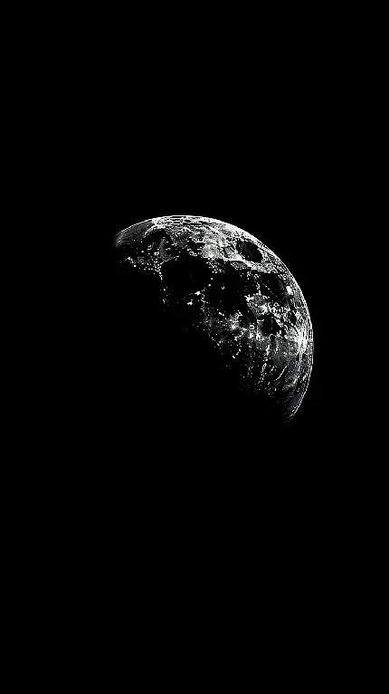 والپیپر سیاره تاریک در تم مشکی و سیاه برای بک گراند گوشی