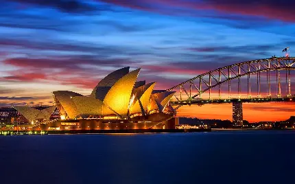 عکس ساختمان اپرای سیدنی با کیفیت بالا