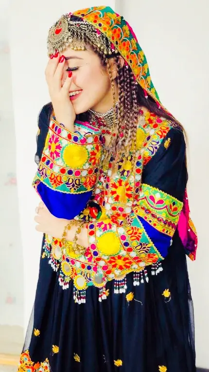 عکس مدل لباس افغانی جدید