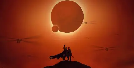 بکگراند خوش کیفیت از فیلم تپه شنی Dune قسمت 2