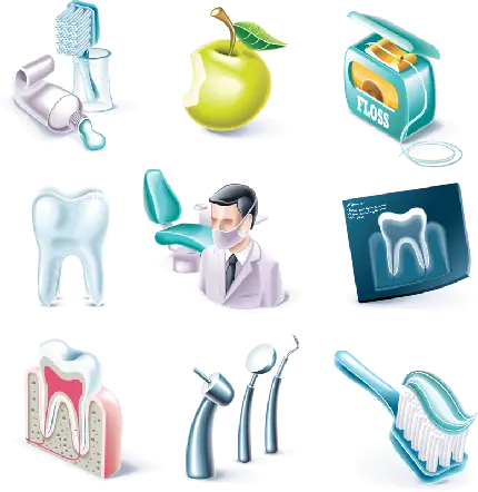 شیک ترین عکس دور بریده شده دندان پزشک برای کارهای گرافیکی