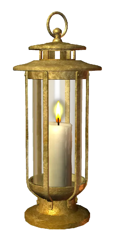PNG فانوس و شمع روشن