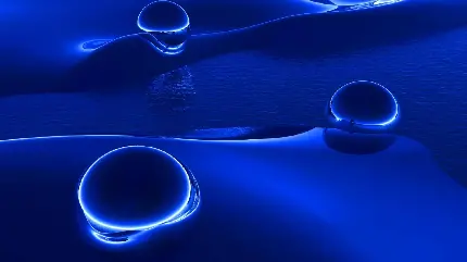 دانلود عکس آبی نیلی و قطرات آب انتزاعی