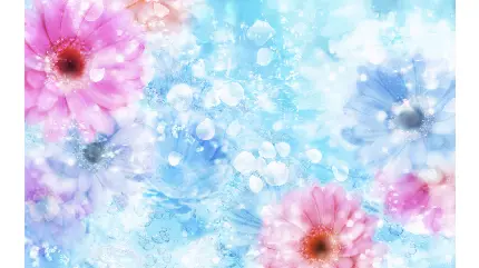 تصویر گل‌های پاستیلی بهاری