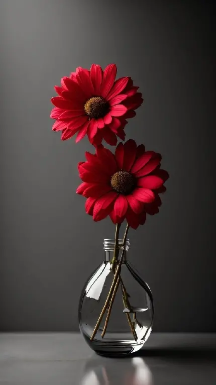 عکس پروفایل مینیمال و گل آرامش دهنده