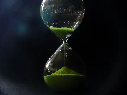 تصویر پس زمینه ساعت شنی