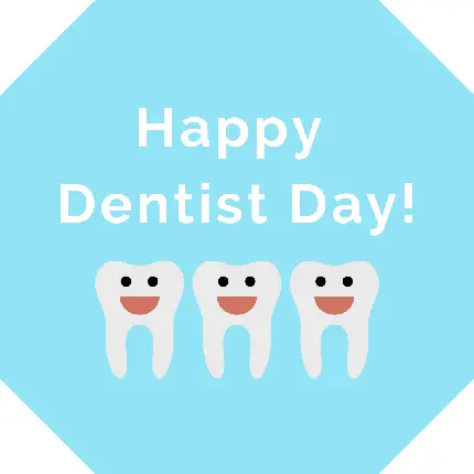 عکس نوشته تبریک روز جهانی دندانپزشک با فرمت PNG