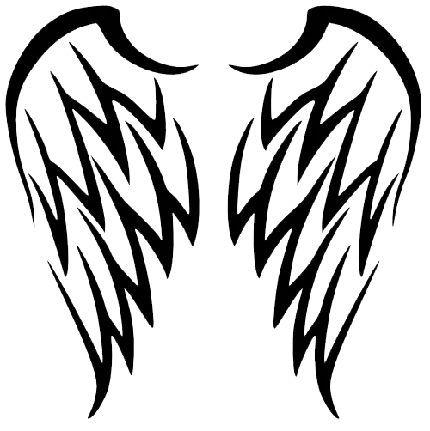 خال کوبی PNG بال‌های پرنده یا فرشته