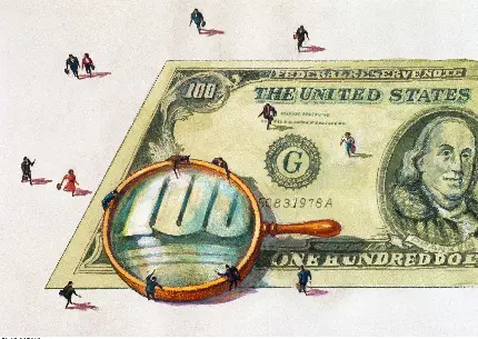 تصویر زمینه اسکناس دلار آمریکا