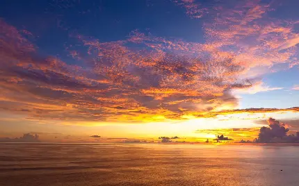 دانلود بک گراند فوق العاده زیبا از غروب خورشید در بالی اندونزی