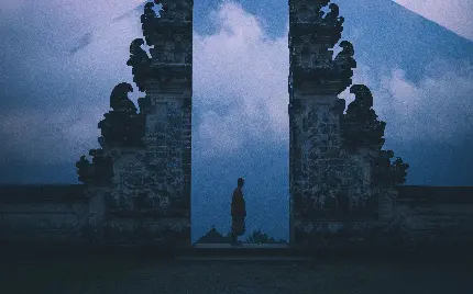تصویر زمینه از معبد بالی اندونزی