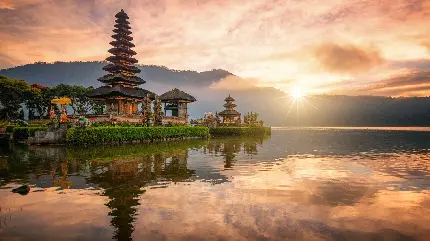 والپیپر معبد در بالی اندونزی