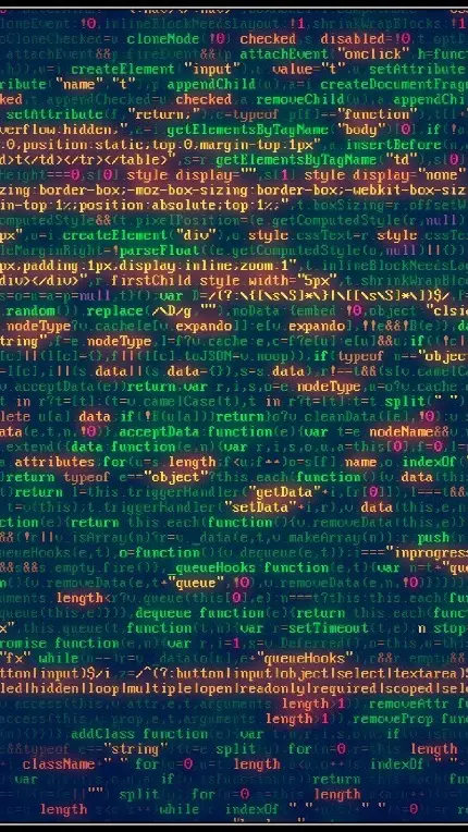 تصویر زمینه کد نویسی با حروف نورانی سبز و نارنجی مخصوص گوشی