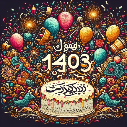 عکس تبریک نوروز و سال 1403 برای پست در اینستاگرام