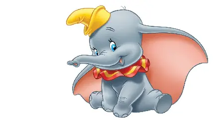 نقاشی بچه فیل با گوشای بزرگ