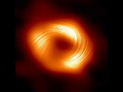  تصویر 2024 میدان مغناطیسی قدرتمندی سیاهچاله مرکزی کهکشان راه شیری