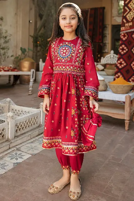 عکس لباس افغانی بچه گانه