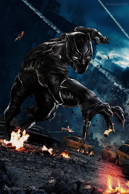 تابلو طرح فیلم سینمایی مارول پلنگ سیاه Black Panther 