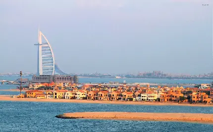 عکس سواحل خانه‌های جزیره نخل دبی