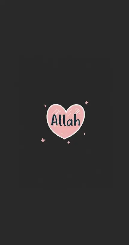زیباترین کاور استوری و کلمه الله Allah داخل قلب صورتی